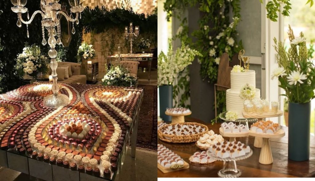 Mesa de Doces Simples para Casamento