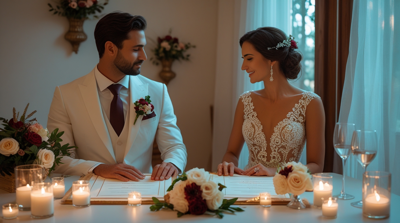 Como escrever votos de casamento