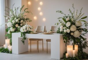 decoração de casamento elegante e moderna