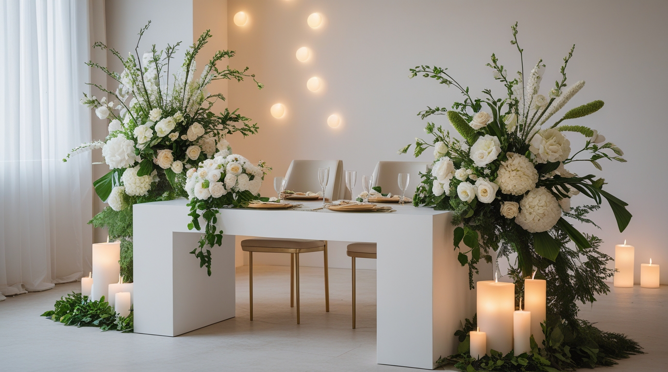 decoração de casamento elegante e moderna