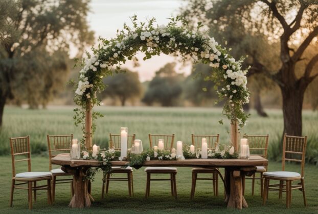 Decoração de Casamento no Campo Simples