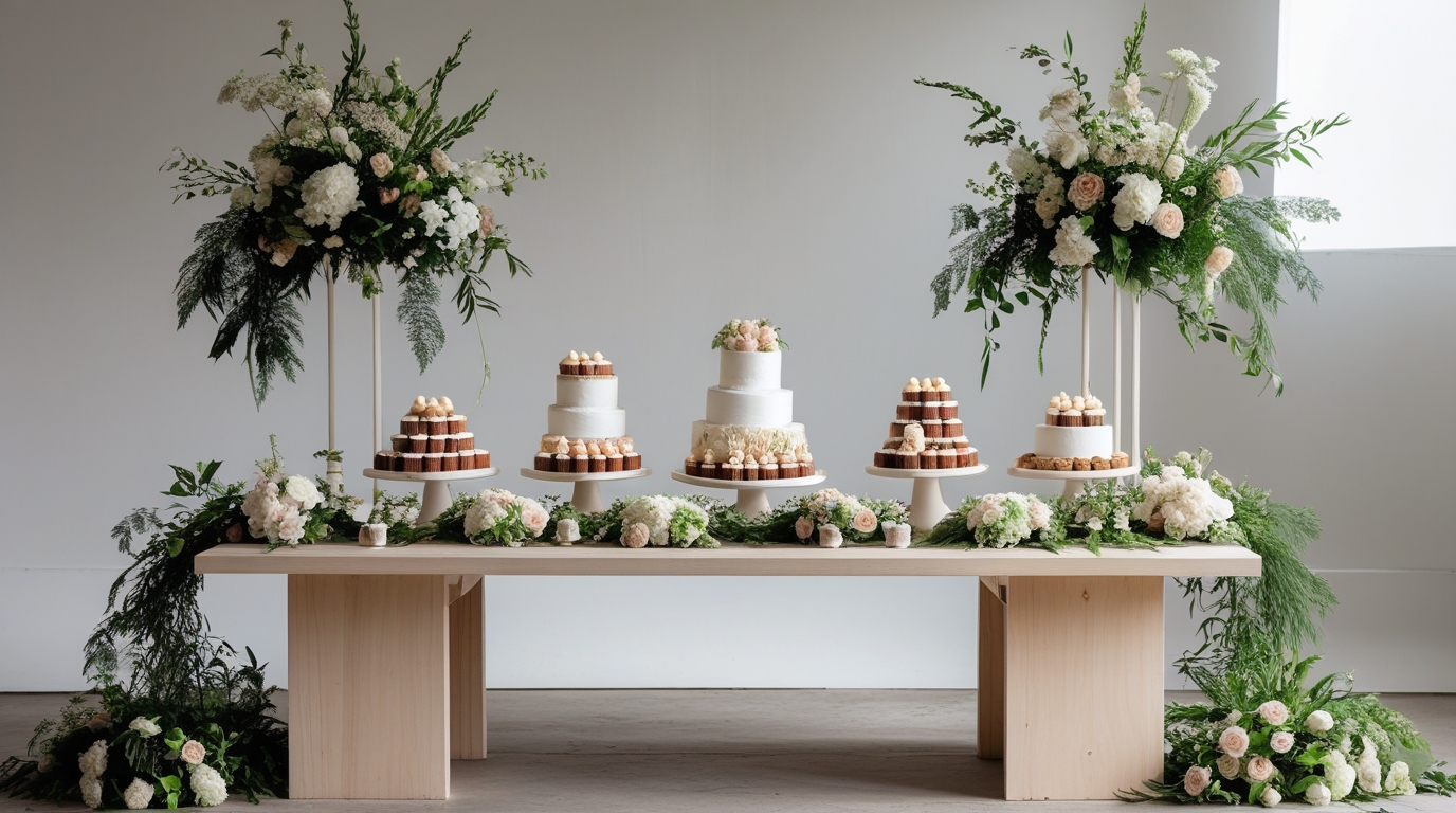 Mesa de Doces Simples para Casamento