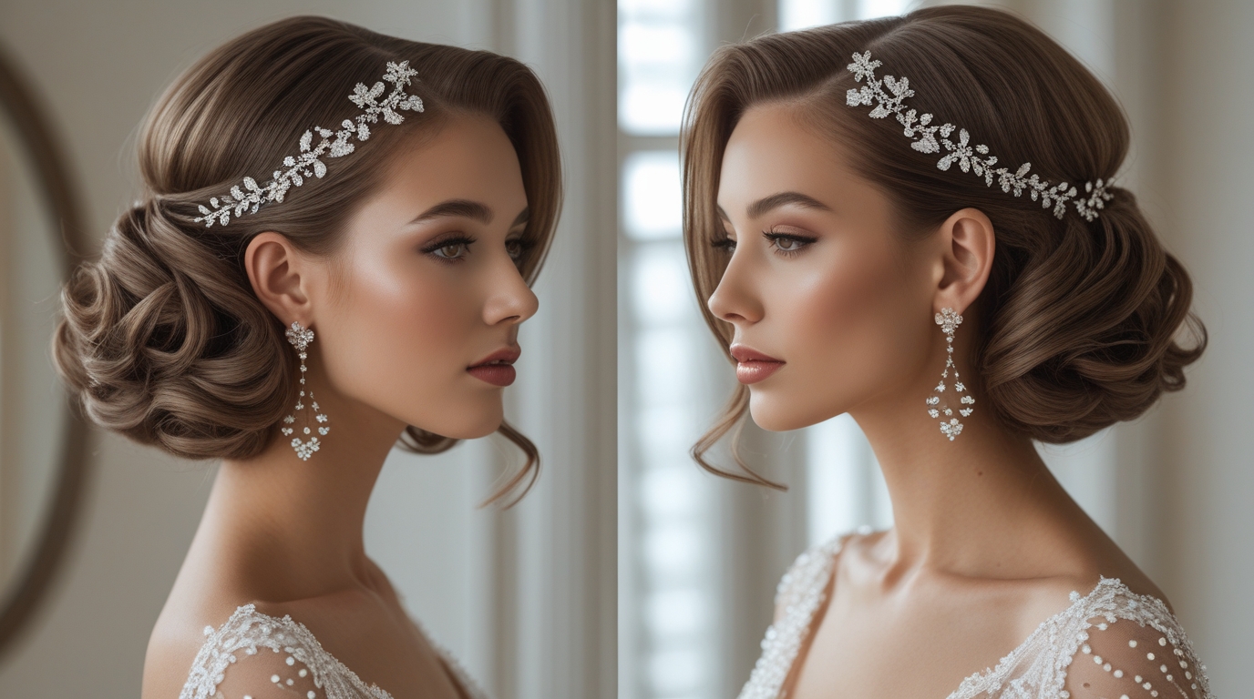 penteados para noivas cabelo curto